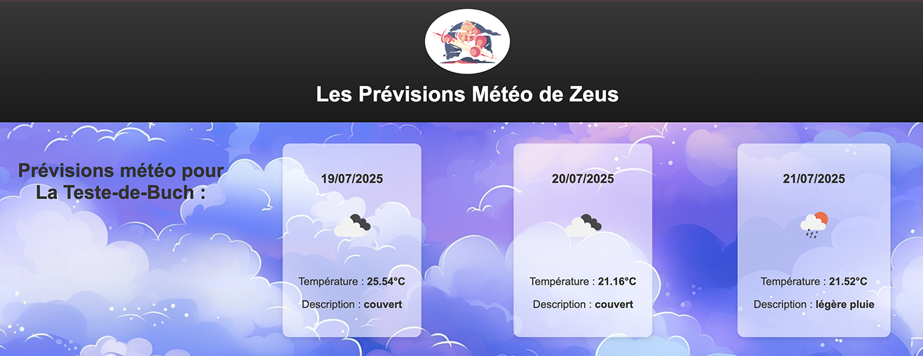 Application météo